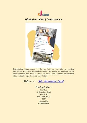 nfc card australia|dcard australia.